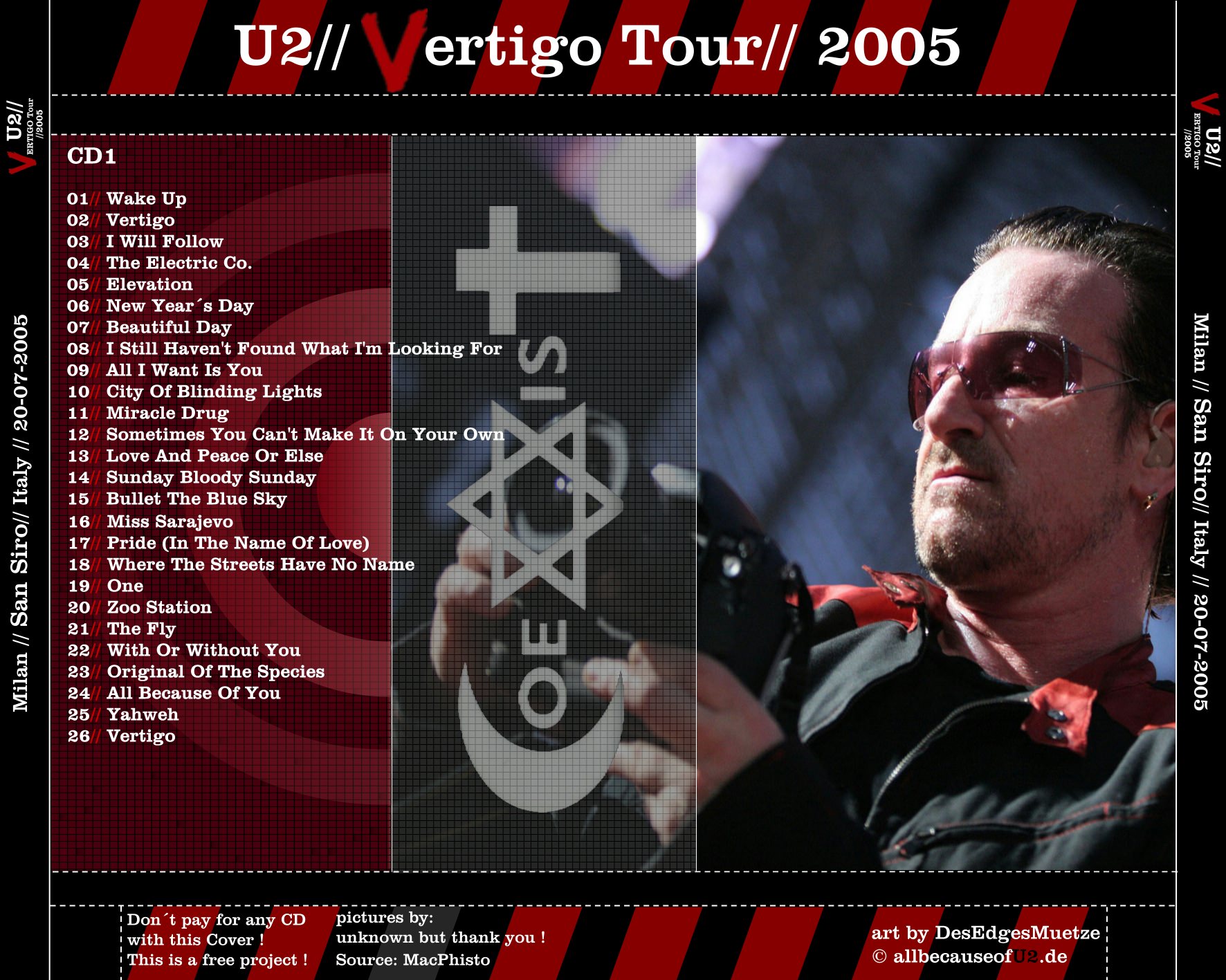 U2gigs.com cover » Audio » 2004-2006 - Vertigo Tour » 05 - 2005 - 2nd Leg -  Europe, image size:1772x1417